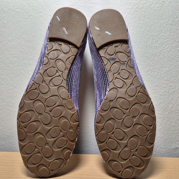 Coach Pink Purple Shimmer Sequin Balletcore Flats US 9.5 - Picture 5 of 5